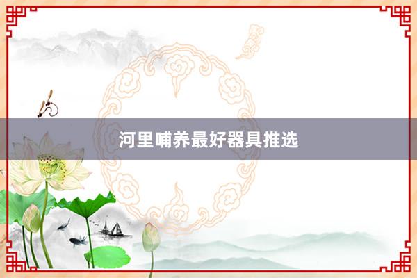 河里哺养最好器具推选